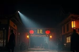 幕后的一束光封面,幕后灯架与现场